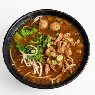 Vegan Thai Boat Noodle Soup