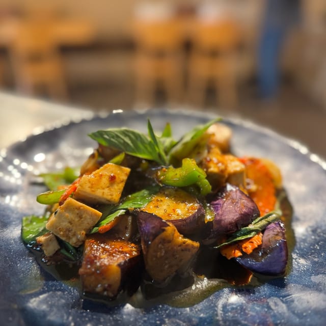 Vegan Eggplant Stir-Fried.