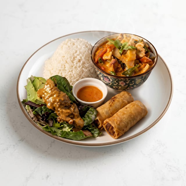 L Red Curry Set.