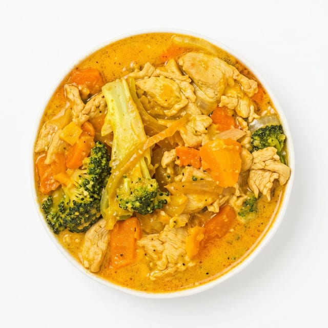 Red Noodle Curry Soup.